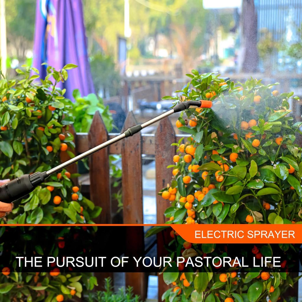 1 Gallon Electric Garden Sprayer 4000mAh Battery Powered Telescopic Wand USB Rechargeable